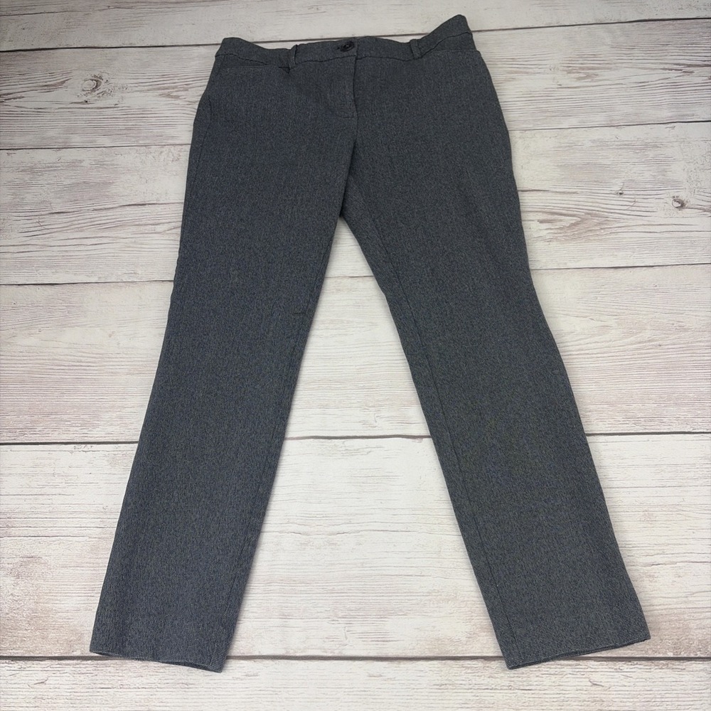 LOFT Women's 4 Modern Skinny Ankle Pants Heather Gray Dressy Business EXC